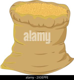 Wheat sack vector illustration Stock Vector