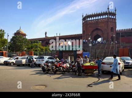 Jama Masjid Mosque in Old Delhi Stock Photo