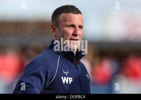 Willie Peters Head Coach of Hull KR during the Betfred Super League Round 9 match Hull KR vs Wigan Warriors at Sewell Group Craven Park, Kingston upon Hull, United Kingdom, 26th April 2024  (Photo by Mark Cosgrove/News Images) Stock Photo