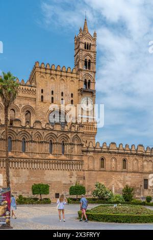 Basilica Cattedrale Metropolitana Primaziale della Santa Vergine Maria Assunta in Palermo city. Stock Photo