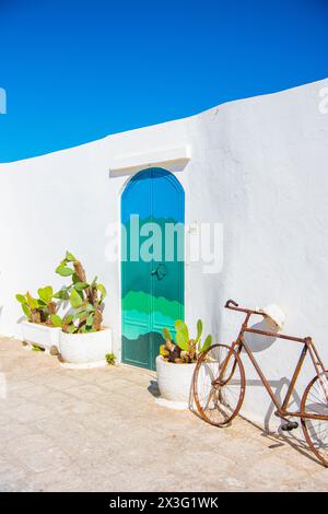 Historic center of Ostuni (Città Bianca). Stock Photo