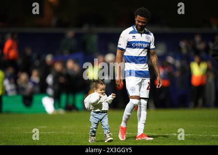 London, UK. 26th Apr, 2024. Kenneth Paal of Queens Park Rangers after the Queens Park Rangers FC v Leeds United FC sky bet EFL Championship match at the MATRADE Loftus Road Stadium, London, England, United Kingdom on 26 April 2024 Credit: Every Second Media/Alamy Live News Stock Photo