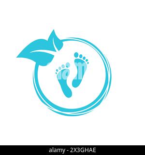 Foot care icon. Isolated on white background. From blue icon set Stock Vector