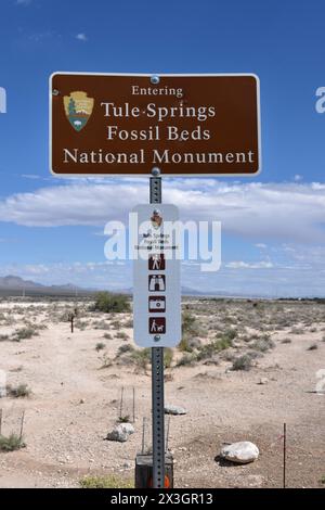 Tule Springs Fossil Beds National Monument in Las Vegas Nevada Stock Photo