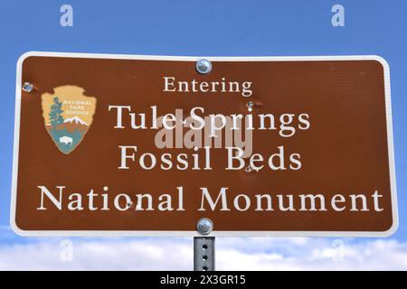 Tule Springs Fossil Beds National Monument in Las Vegas Nevada Stock Photo