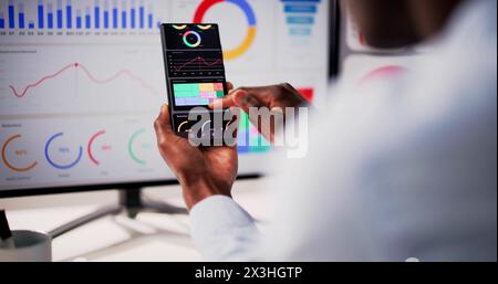 Business Data Analytics Dashboard And KPI Performance Stock Photo