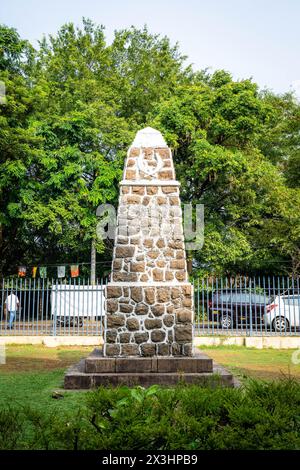 Vasco da gama's tomb marks five centurie's church in kochi, historical commemoration of St. Francis church in fort kochi Kerala India. Stock Photo