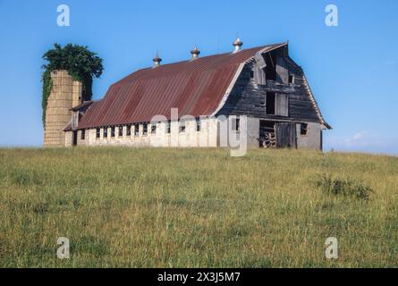 Abandoned Barn, Culpepper, Virginia. Stock Photo