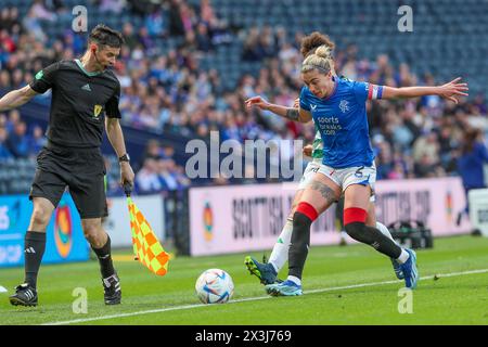 Glasgow, UK. 27th Apr, 2024. Rangers play Celtic in the Scottish Gas Women's Scottish Cup Semi-Final at Hampden Park, Glasgow, Scotland, UK. Credit: Findlay/Alamy Live News Stock Photo