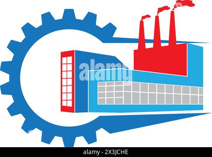 factory icon logo vector design template Stock Vector