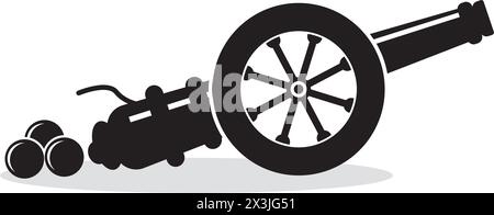 cannon logo vector design template illustration Stock Vector