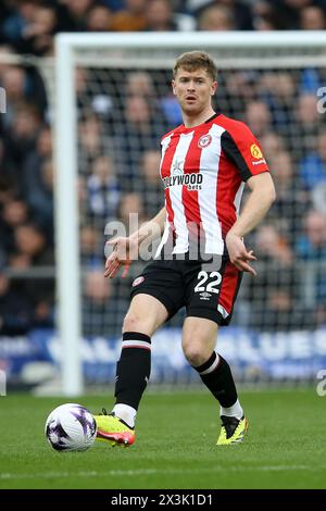 Liverpool, UK. 27th Apr, 2024. Nathan Collins of Brentford. Premier League match, Everton v Brentford at Goodison Park in Liverpool on Saturday 27th April 2024. this image may only be used for Editorial purposes. Editorial use only, pic by Chris Stading/Andrew Orchard sports photography/Alamy Live news Credit: Andrew Orchard sports photography/Alamy Live News Stock Photo