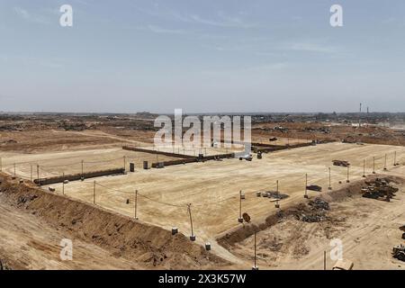 Gaza, Palestine. 27th Apr 2024. View of the infrastructure being built ...