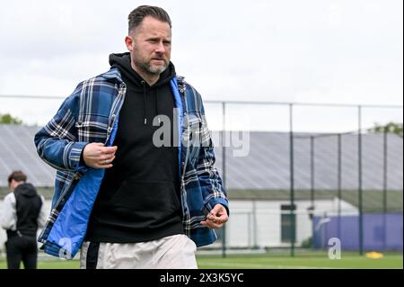 Anderlecht, Belgium. 27th Apr, 2024. Jesper Fredbert of Anderlecht pictured during a female soccer game between RSC Anderlecht and Standard Femina de Liege on the 6 th matchday of the play offs in the 2023 - 2024 season of the Belgian Lotto Womens Super League, on Saturday 27 April 2024 in Anderlecht, Belgium . Credit: sportpix/Alamy Live News Stock Photo