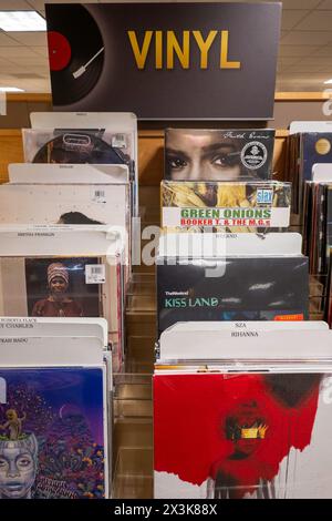 Barnes & Noble Booksellers on Fifth Avenue in New York City has a wide selection of books, magazines, music and games.  USA  2024 Stock Photo