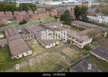 Aerial View Of Bletchley Park Site Of Allied Code breaking During WWII aerial-view-of-bletchley-park-site-of-allied-code-breaking-during-wwii