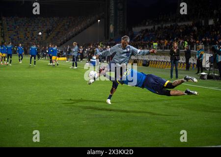 Frosinone, Rome, Italy. 26th Apr, 2024. 34th day of the Serie A Italian Championship between Frosinone Calcio VS S.S. U.S.Salernitana on 26 april 2024 at the Benito Stirpe Stadium, Frosinone - Italy (Credit Image: © Stefano D'Offizi/ZUMA Press Wire) EDITORIAL USAGE ONLY! Not for Commercial USAGE! Stock Photo