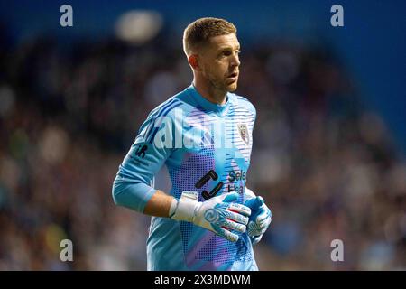 Chester, Pennsylvania, USA. 27th Apr, 2024. Real Salt Lake Goalie Zac MacMath (18) jogs on the field during the first half of an MLS match against the Philadelphia Union at Subaru Park in Chester, Pennsylvania. Kyle Rodden/CSM/Alamy Live News Stock Photo