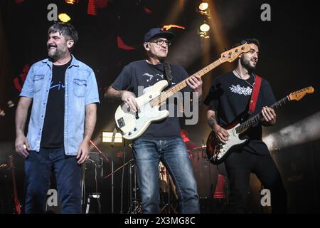 Estopa en vivo: David Muñoz and the band Stock Photo