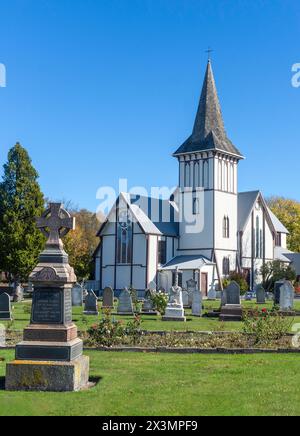 Historic St Paul's Anglican Church, Harewood Road, Papanui, Christchurch (Ōtautahi), Canterbury, New Zealand Stock Photo