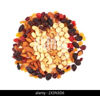 Mixed nuts isolated on white background Stock Photo