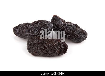 Prunes isolated on a white background Stock Photo