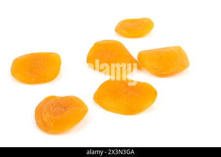 Dried apricots isolated on white background Stock Photo