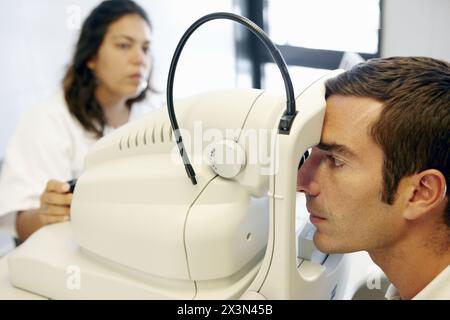 Ophthalmology. Hospital Universitario de Gran Canaria Doctor Negrin, Las Palmas de Gran Canaria. Canary Islands, Spain Stock Photo