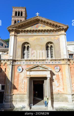 Basilica Santa Pudenziana. Facade. Rome, Italy Stock Photo