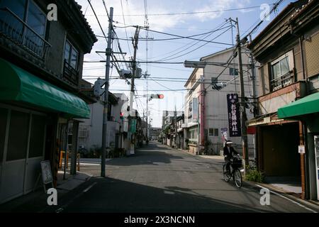 Osaka, Japan; 20th October 2023: Streets next to Dotonbori area in the city of osaka during the day. Stock Photo