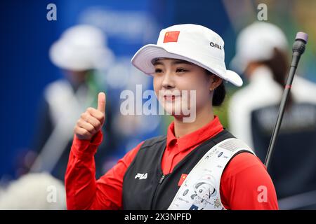 Shanghai, China. 28th Apr, 2024. Li Jiaman of China competes during the ...