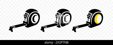 Tape measure and construction institute, measurement, graphic design. Construction, tool, dimension and measuring, vector design and illustration Stock Vector
