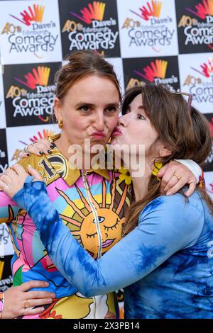 Lucy Pearman and Natalie Palamides at the Dave's Edinburgh Comedy
