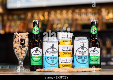 Brewski's Dog Beer Stock Photo