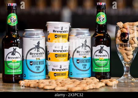 Brewski's Dog Beer Stock Photo
