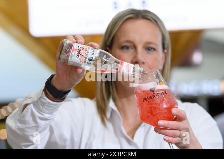 Edinburgh Airport, Fever Tree and stock images Stock Photo