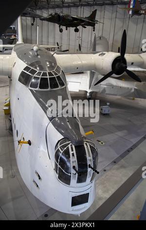 Short S.25 Sunderland, ML796. A British flying boat patrol bomber for the Royal Air Force in WWII. A former French Navy aircraft in RAF markings. Stock Photo