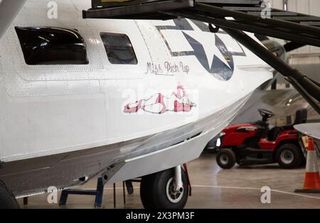 Consolidated PBY 5-A Catalina flying boat and amphibious aircraft. Miss Pick Up. Stock Photo