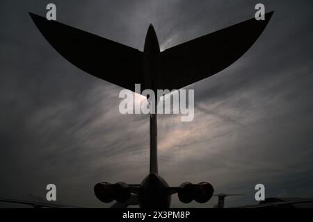 T-tail of a British Aircraft Corporation Super VC10, British mid-sized ...