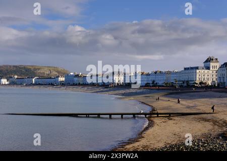 Llandudno sea front in North Wales Stock Photo