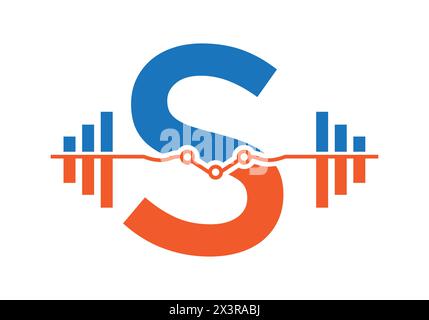 Initial Letter S Fitness Logo Concept With Dumbbell Icon. Gym Symbol Stock Vector