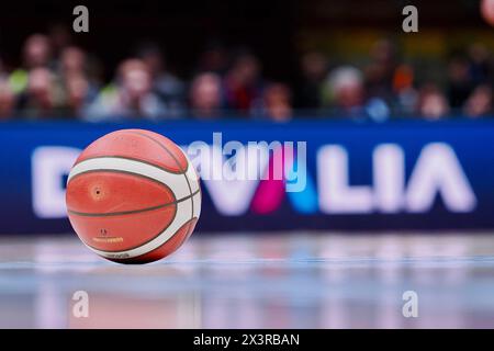 Milan, Italy. 28th Apr, 2024. Basketball during EA7 Emporio Armani Milano vs Germani Brescia, Italian Basketball Serie A match in Milan, Italy, April 28 2024 Credit: Independent Photo Agency/Alamy Live News Stock Photo