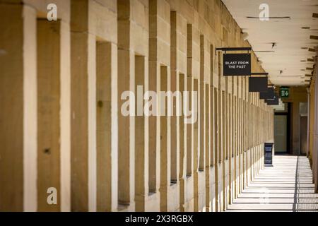 A colonnade in the Piece Hall, Halifax Stock Photo