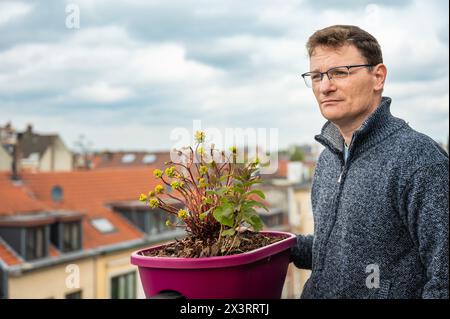 Portrait of a  45 yo business man outdoors, Brussels, Belgium. Model released. Stock Photo
