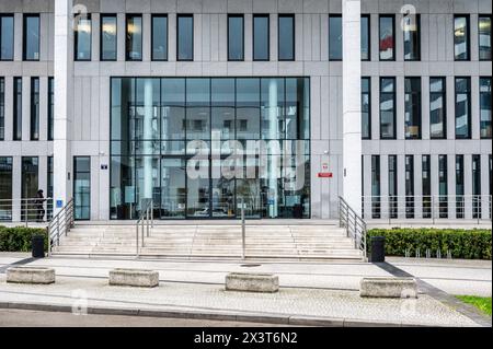 Krakow, Poland, March 25, 2024 - The district court house and court of appeal of Krakow Stock Photo