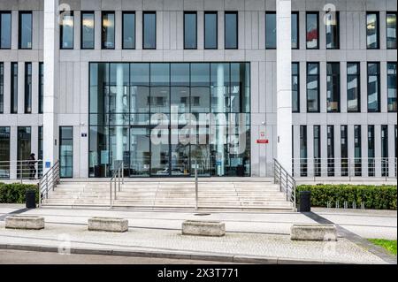 Krakow, Poland, March 25, 2024 - The district court house and court of appeal of Krakow Stock Photo