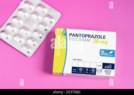 Pantoprazole. Gastro-resistant drug Stock Photo - Alamy