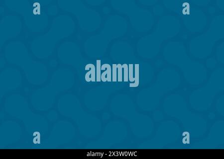 Pattern of abstract layered lighter blue geometric shapes on blue background. Abstract full frame high resolution background with copy space. Stock Photo