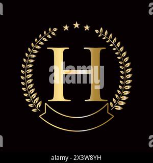 Initial Letter H Logo Concept For Education, University And Academy Symbol Stock Vector