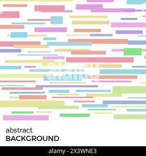 Abstract vector background of multicolored rectangles of different sizes. Background of geometric shapes. Stock Vector
